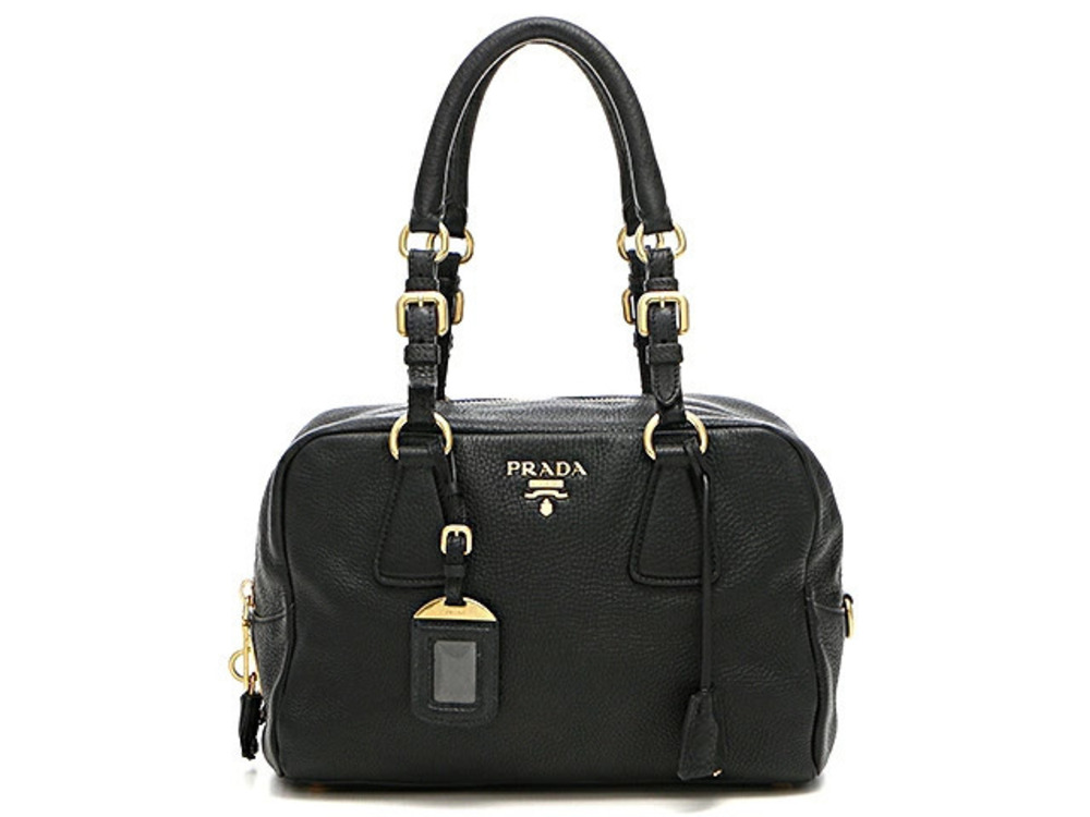 Prada Tote Tessuto Saffiano Bag Calfskin Black